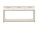 Champagne Gold Cream Console Table Rebel With Drawers by Matho Sun, view 3