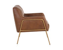Vintage Caramel Leather Lounge Chair Cybil by Matho Sun, view 3