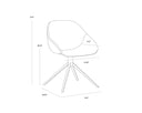 Nightfall Black / November Grey Dining Chair Mccoy Swivel by Matho Sun, view 8