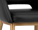 Champagne Gold Onyx Dining Armchair Thatcher by Matho Sun, view 4
