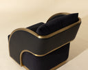 Abbington Black / Napa Black Lounge Chair Baz Swivel by Matho Sun, view 7