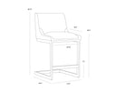 Zenith Soft Grey Counter Stool Holly by Matho Sun, view 8
