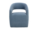 Danny Iceberg Dining Armchair Lloret Wheeled by Matho Sun, view 2