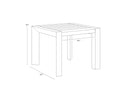 Black 37" Dining Table Merano by Matho Sun, view 5