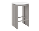 Greige Stinson White Barstool Verin by Matho Sun