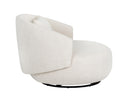 Effie Linen Lounge Chair Walsh Swivel by Matho Sun, view 3