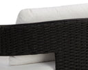 Black Louis Cream Lounge Chair Pylos by Matho Sun, view 8