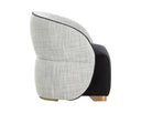 Abbington Black / Vera White Pepper Lounge Chair Fatina by Matho Sun, view 3
