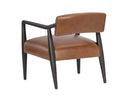 Shalimar Tobacco Leather Lounge Chair Keagan by Matho Sun, view 8