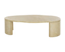 Travertine Look Natural Coffee Table Savinah by Matho Sun, view 3