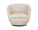 Bravo Cream Lounge Chair Treviso Swivel by Matho Sun, view 2