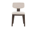 Dark Brown Dove Cream Dining Chairs set of 2 Rickett by Matho Sun, view 2