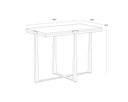White Marble Table Cowell Side by Matho Sun, view 5