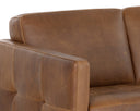 Cognac Leather Sofa Karmelo by Matho Sun, view 5