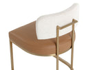 Napa Cognac / Rhea Light Barley Dining Chair Larissa by Matho Sun, view 5