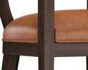Brown Shalimar Tobacco Leather Barstool Brylea by Matho Sun, view 4