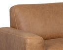 Raf Camel Leather Sofa Chaise Brandi by Matho Sun, view 5
