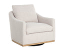 Effie Linen Lounge Chair Corbin Swivel by Matho Sun