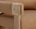 Ludlow Sesame Leather Lounge Chair Carmichael by Matho Sun, view 5