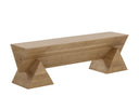 Rustic Oak Bench Gregor by Matho Sun, view 2
