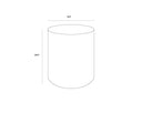 Marble Look Antique Brass End Table Diaz by Matho Sun, view 8
