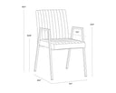 Bravo Cognac Dining Armchair Homer by Matho Sun, view 8