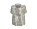 Marble Look Sand End Table Brie by Matho Sun, view 2