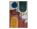 48" X 72" Black Floater Frame Abstract Colonial Revival by Matho Sun