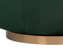 Gold Deep Green Sky Lounge Chair Hazel Swivel by Matho Sun, view 8