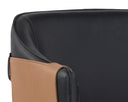 Napa Black / Napa Cognac Dining Armchair Carter by Matho Sun, view 6