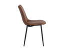 Bravo Cognac Dining Chairs set of 2 Drew by Matho Sun, view 2