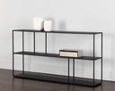 Large Black Bookcase Eiffel Low by Matho Sun, view 3