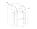 Napa Black Barstool Baz by Matho Sun, view 8