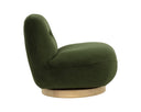 Moss Green Lounge Chair Franze Swivel by Matho Sun, view 3