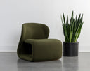 Copenhagen Olive Lounge Chair Sophiene by Matho Sun, view 5
