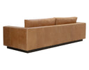 Dark Brown Tuscany Cognac Leather Sofa Anakin by Matho Sun, view 3
