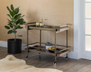 Antique Brass Bar Cart Livingston by Matho Sun, view 4
