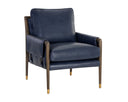 Distressed Brown Cortina Ink Leather Armchair Mauti by Matho Sun, view 3