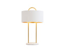 White Marble Matte White Table Lamp Kezna by Matho Sun, view 2