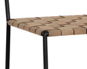 Suede Light Tan Leather Barstool Omari by Matho Sun, view 5