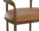 Tan Leather Counter Stool Zanatta by Matho Sun, view 4