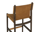 Nubuck Caramel Leather Barstool Argus by Matho Sun, view 5
