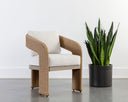 Natural Louis Cream Dining Armchair Pylos by Matho Sun, view 5