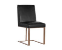 Antique Brass Cantina Black Dining Chair Dean by Matho Sun