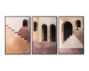 40" X 60" Black Frame Architectural Sierra Nights (Set Of 3) by Matho Sun