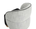 Abbington Black / Vera White Pepper Lounge Chair Fatina by Matho Sun, view 5
