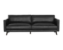 Cortina Black Leather Sofa Rogers by Matho Sun, view 2