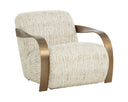 Antique Brass Haute Cobblestone Lounge Chair Sonesta by Matho Sun