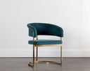 Gold Danny Teal Dining Armchair Marris by Matho Sun, view 5