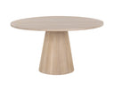Round Light Oak 54" Dining Table Elina by Matho Sun